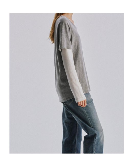 The Row Gray Pirro T-Shirt