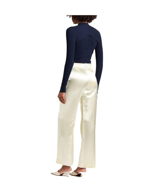 Jacquemus Blue Solid Colour Bodysuits
