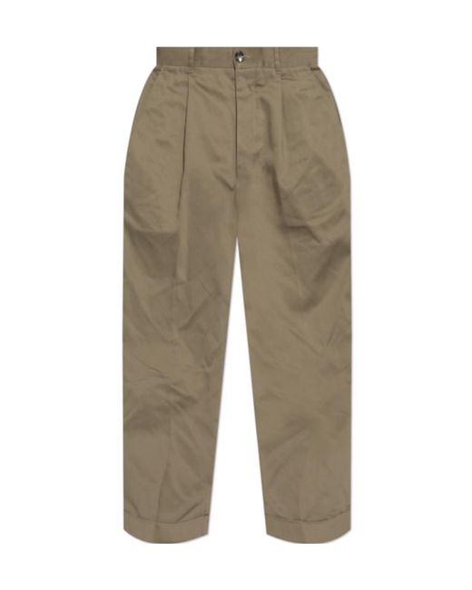 AMI Green Ami Oversized Carrot Trousers for men