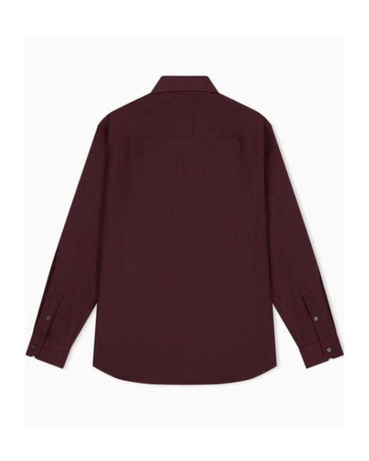 Emporio Armani Purple Regular Fit Shirt for men