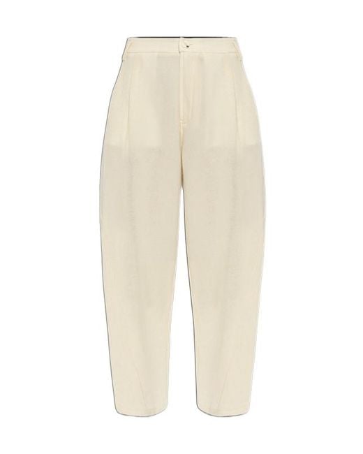 DARKPARK Natural Casual Trousers With Belt Loops