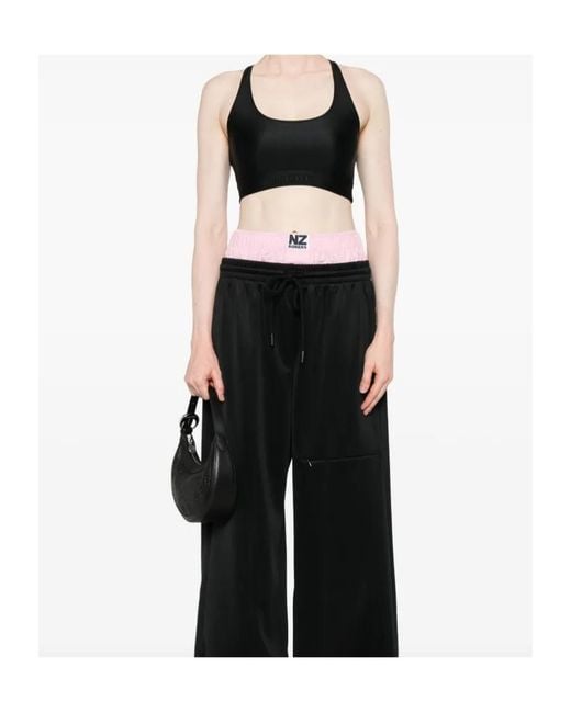 ROTATE BIRGER CHRISTENSEN Black Stretch Racer Back Bra