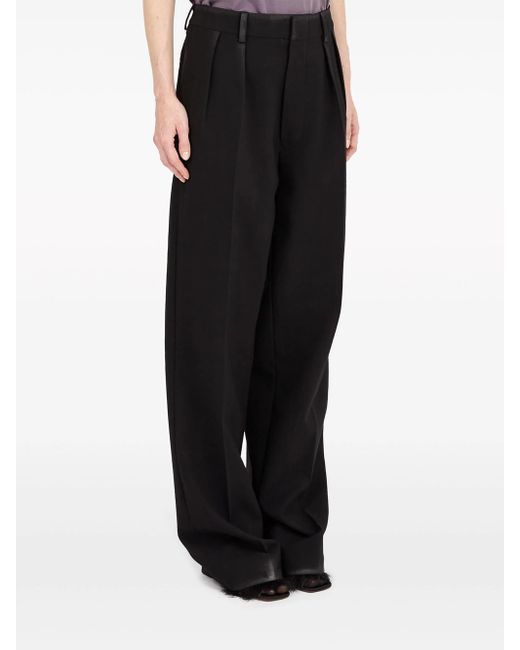 Maison Margiela Black Wide-Leg Trousers