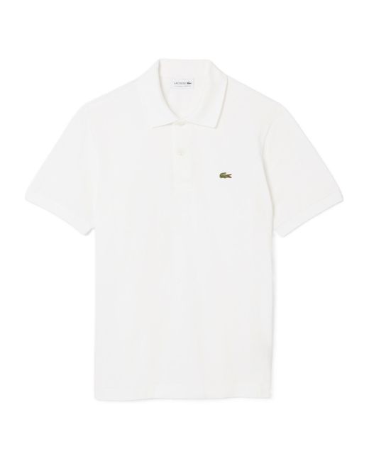 Lacoste White Classic Fit L.12.12 Light Piqué Polo Shirt for men