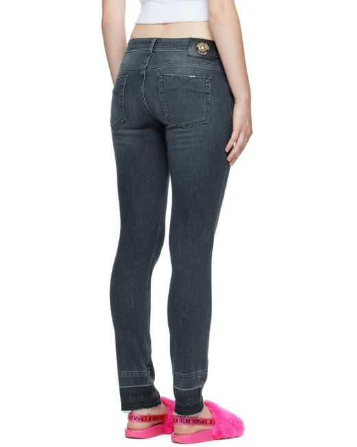 Versace Jeans Blue Couture Denim Skinny Jeans