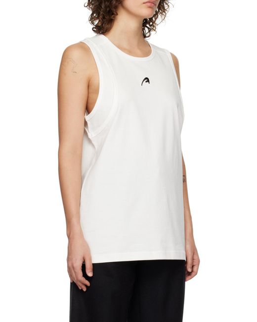 Adererror White A-Peec Logo Sleeveless Vest