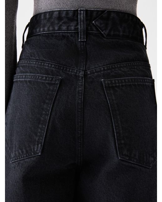 Jacquemus Black High Rise Curved Leg Jeans
