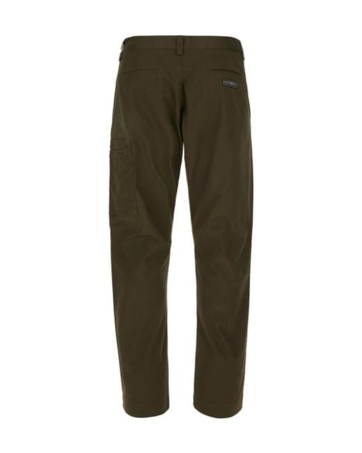Iceberg Green Logo-Patch Trousers for men