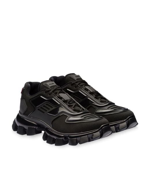 Prada Black Cloudbust Thunder Technical Fabric Sneakers for men
