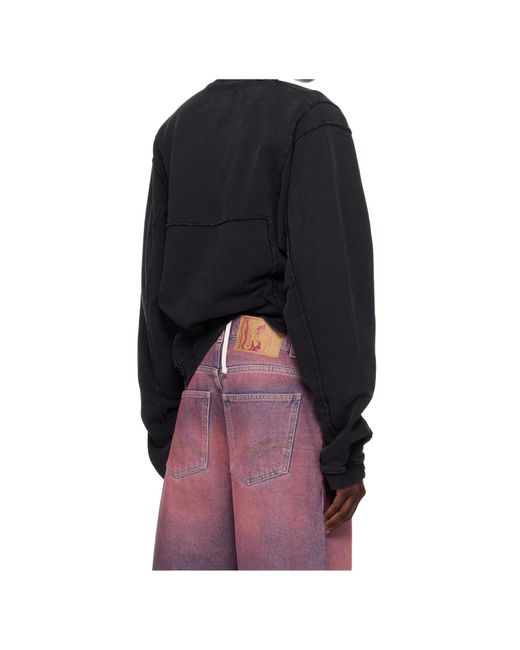 Martine Rose Multicolor Shrunken Zip Up Crew Jacket