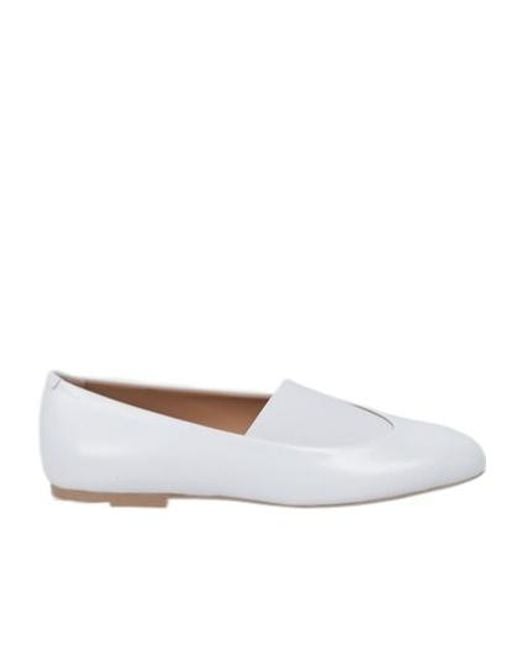 Jil Sander White Elyss Ballerina Shoes