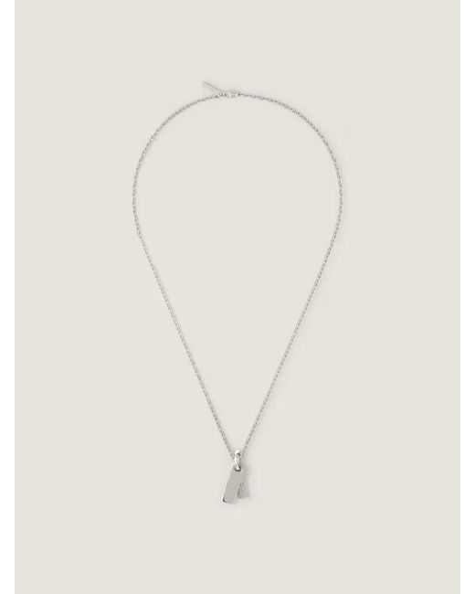 Givenchy White Tape Necklace for men