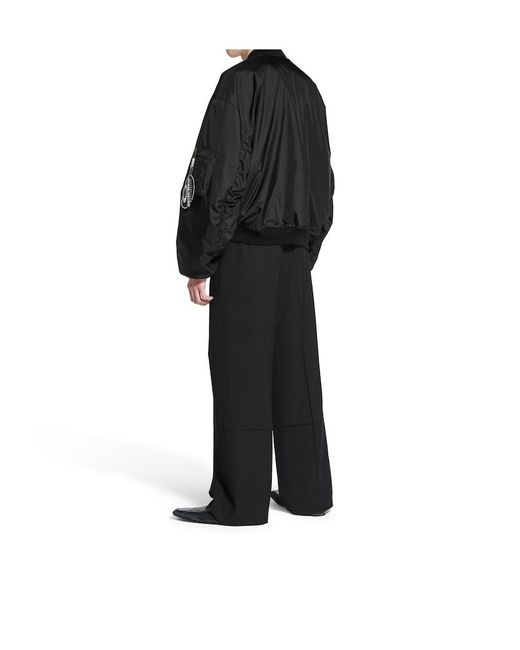 Balenciaga Black Bomber Jacket Large Fit for men