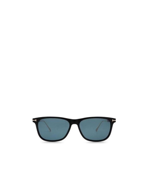 Tom Ford Blue Eyewear Caleb Rectangle-Frame Sunglasses for men