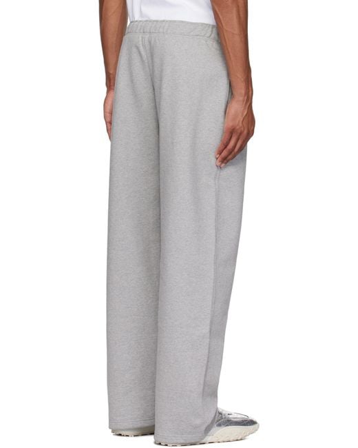 MARINE SERRE White Moon Logo Fleece Sweatpants for men