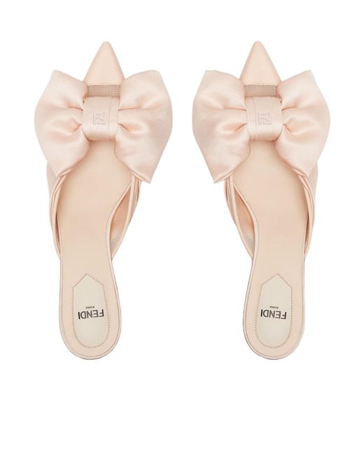 Fendi Pink Colibrì Mules