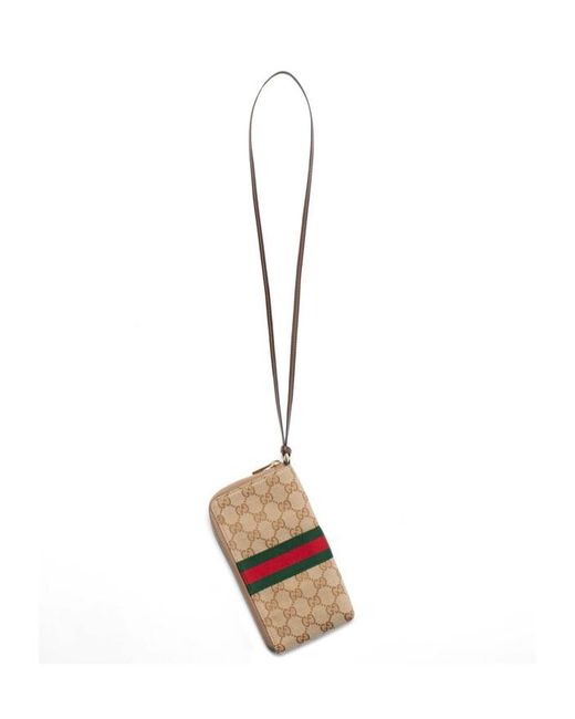 Gucci Multicolor Gg Case For Iphone With Strap for men