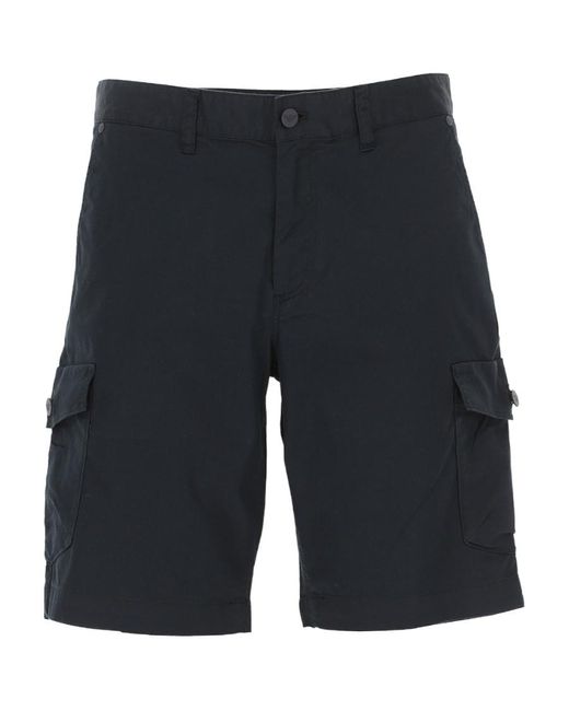 EA7 Blue Logo Shorts for men