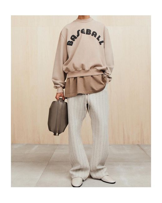 Fear Of God Natural Logo-Print Cotton Sweater for men