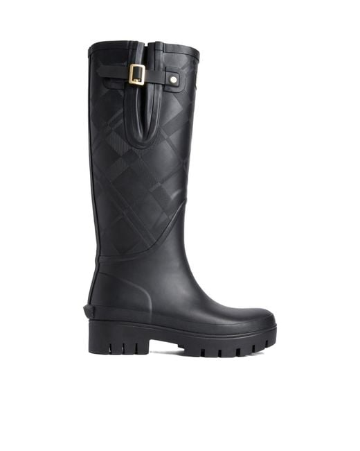 Barbour Black Tall Boots