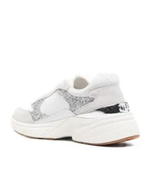 Liu Jo White Glitter Detailed Sneakers