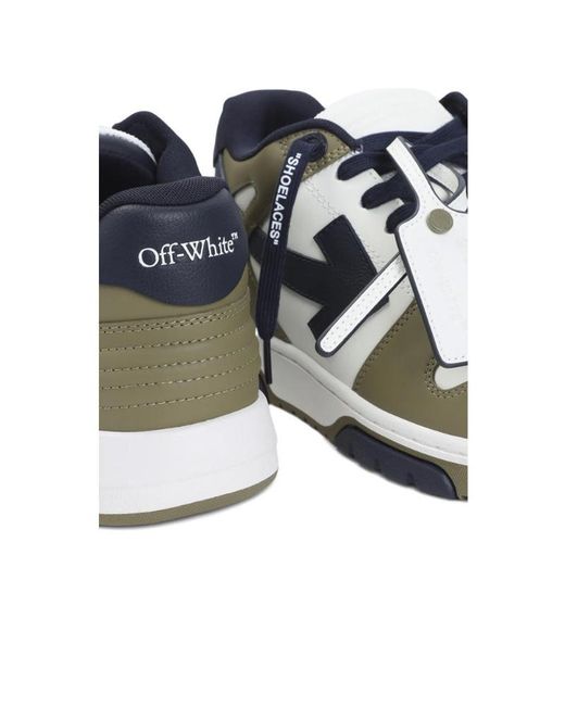 Off-White c/o Virgil Abloh White Out Of Office Leather Sneakers for men