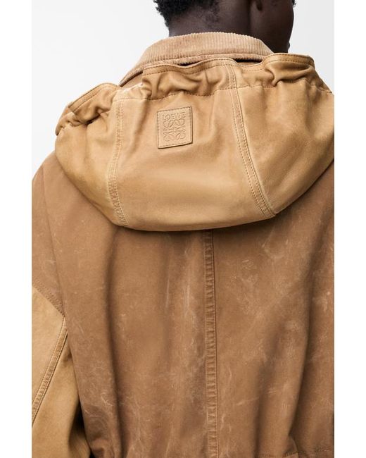 Loewe Brown Short Parka for men
