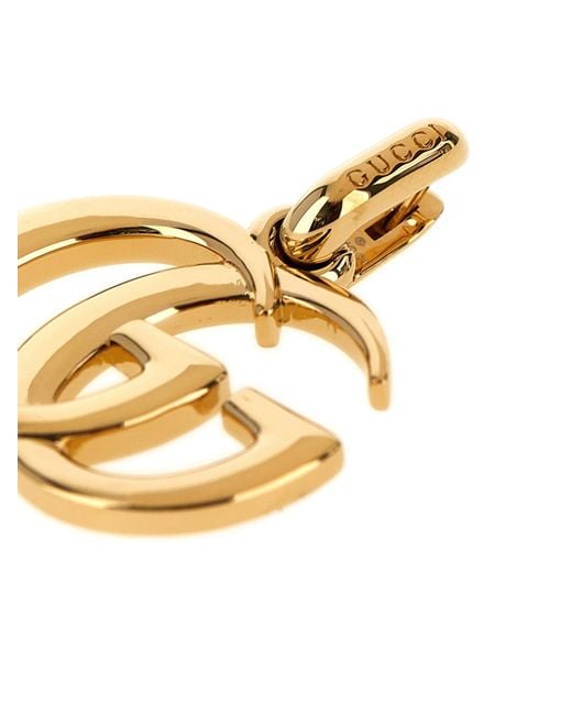 Gucci Metallic Gg Marmont Mini Earrings