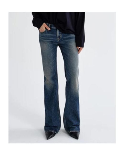 Agolde Blue Low-Rise Jeans