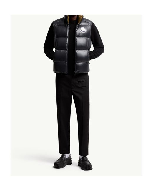 Moncler Black Lipsi High Neck Quilted Vest for men