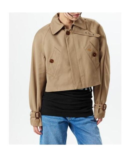 Vivienne Westwood Natural Graziano Cropped Trench Jacket
