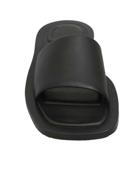 Balenciaga Black Logo Flip-Flops