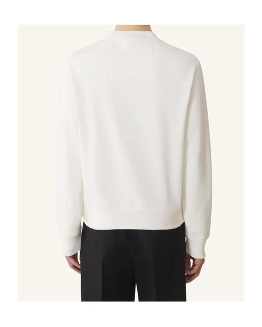 Lanvin White Crew Neck Sweatshirt for men