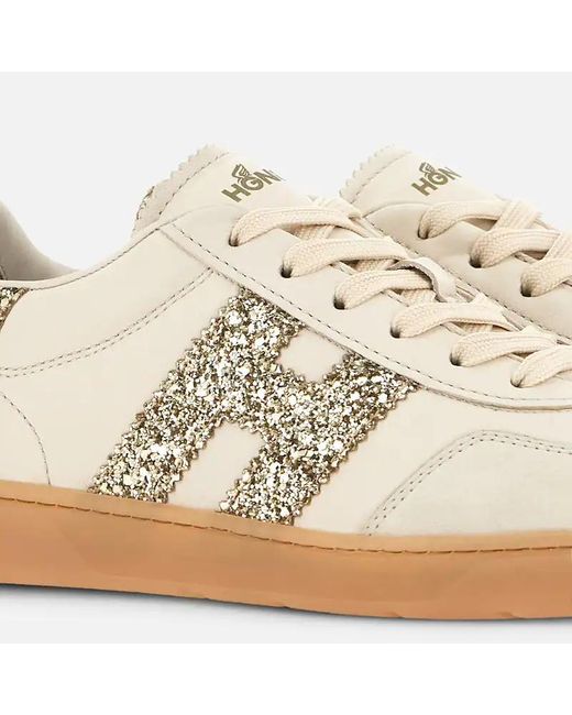 Hogan White Logo Embellished Zapatillas Cool Sneakers