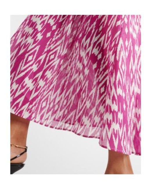 Eres Pink Tornado Balloon-Sleeve Maxi Dress