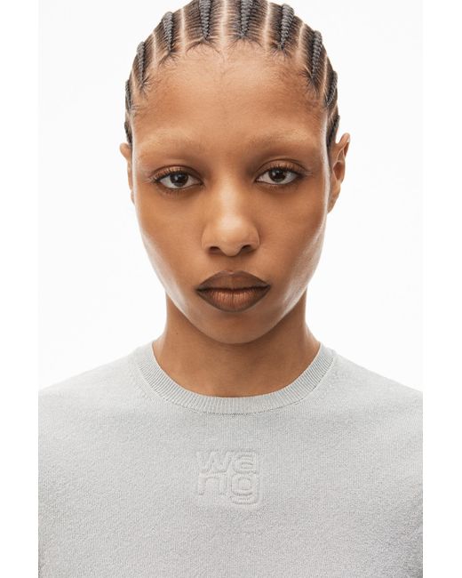 Alexander Wang Gray Sleeveless Crop Top