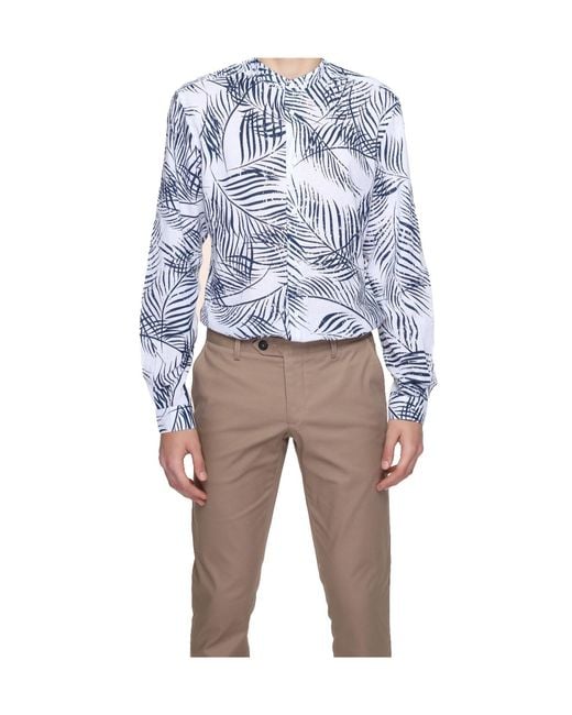 Antony Morato Blue Long-Sleeved Shirt for men