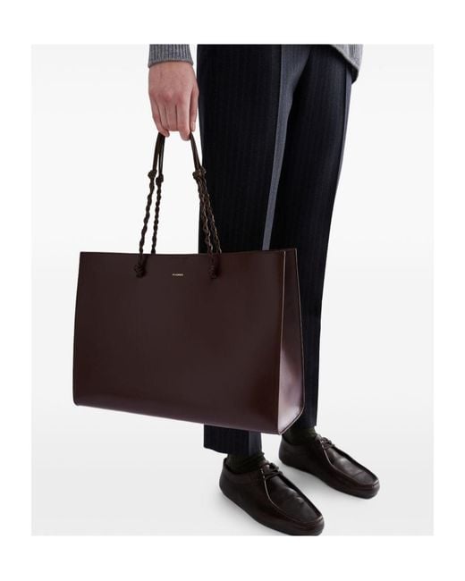 Jil Sander Black Handknotted Shopper