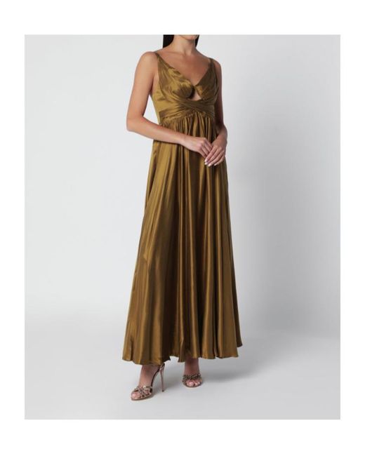 Zimmermann Brown Draped Maxi Skirt