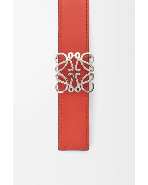 Loewe White Anagram Reversible Belt