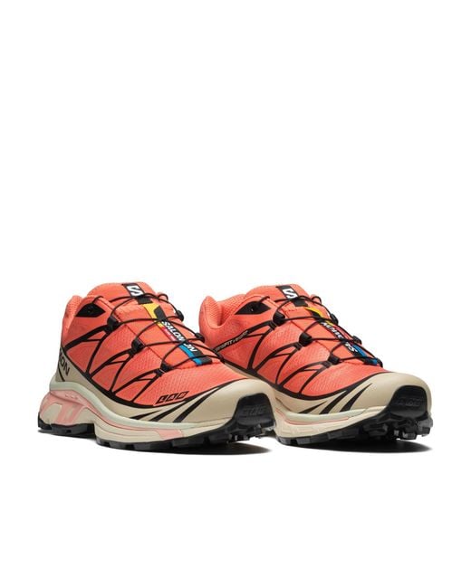 Salomon Lab Red Salomon Xt-6 Logo Printed Sneakers