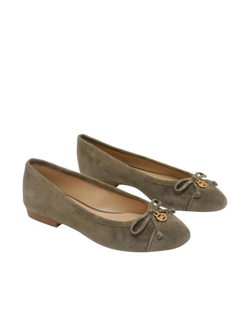 MICHAEL Michael Kors Brown Round-Toe Flat Shoes