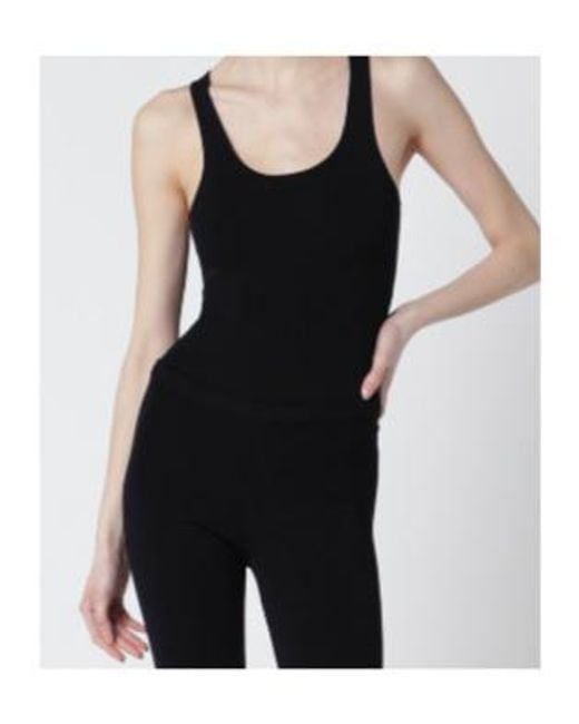 Entire studios Black Scoop-Neck Bodysuit