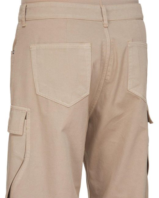 Rick Owens Natural Double Cargo Jeans for men