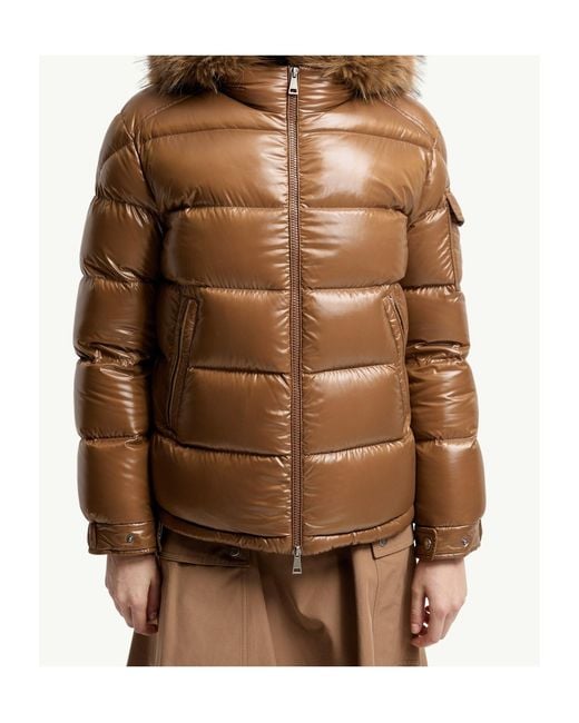 Moncler Brown Hypolais Short Down Jacket