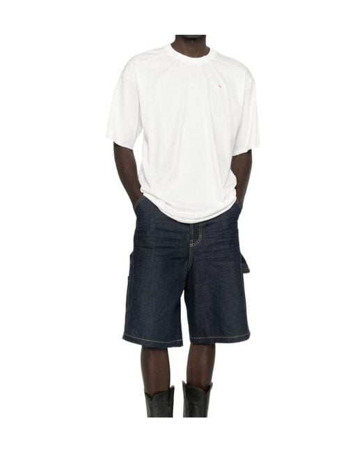 DIESEL White T-Crahor-Boxt-T1 Crewneck T-Shirt for men