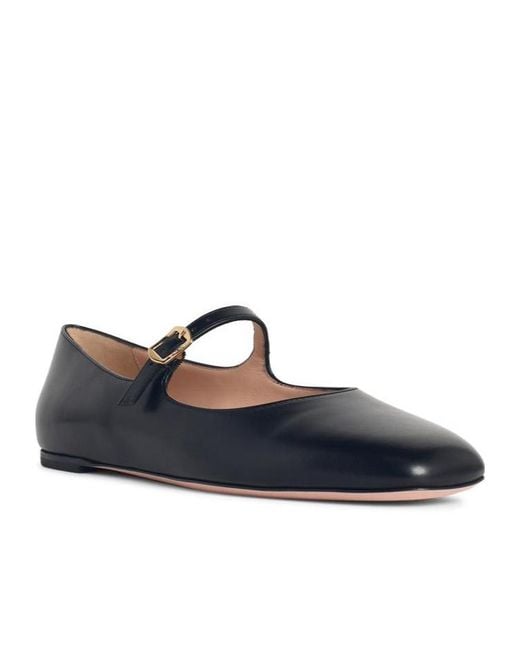 Bally Blue Rina Buckled Ballerina Shoes