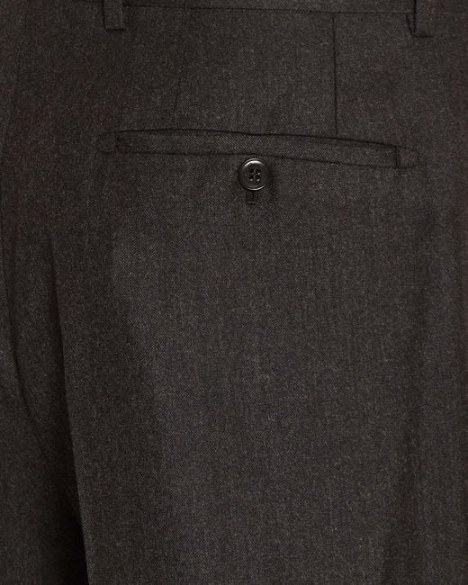 Brioni Black Pleated Casual Trousers for men