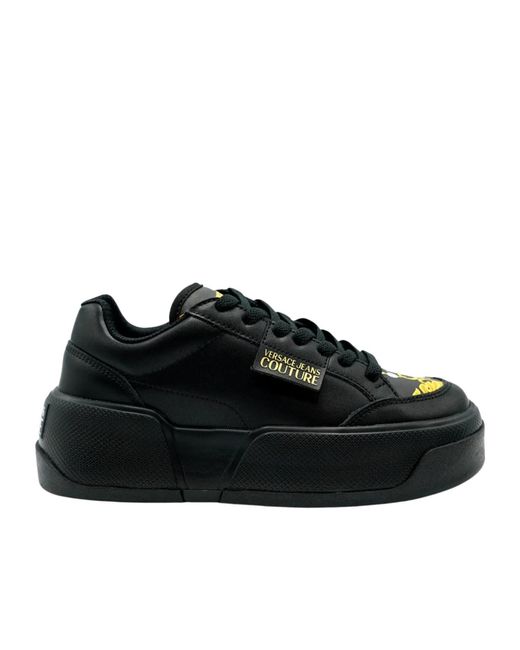 Versace Jeans Black Laced Sneakers