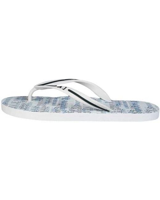 Armani Jeans White Logo Details, Flip-Flops for men